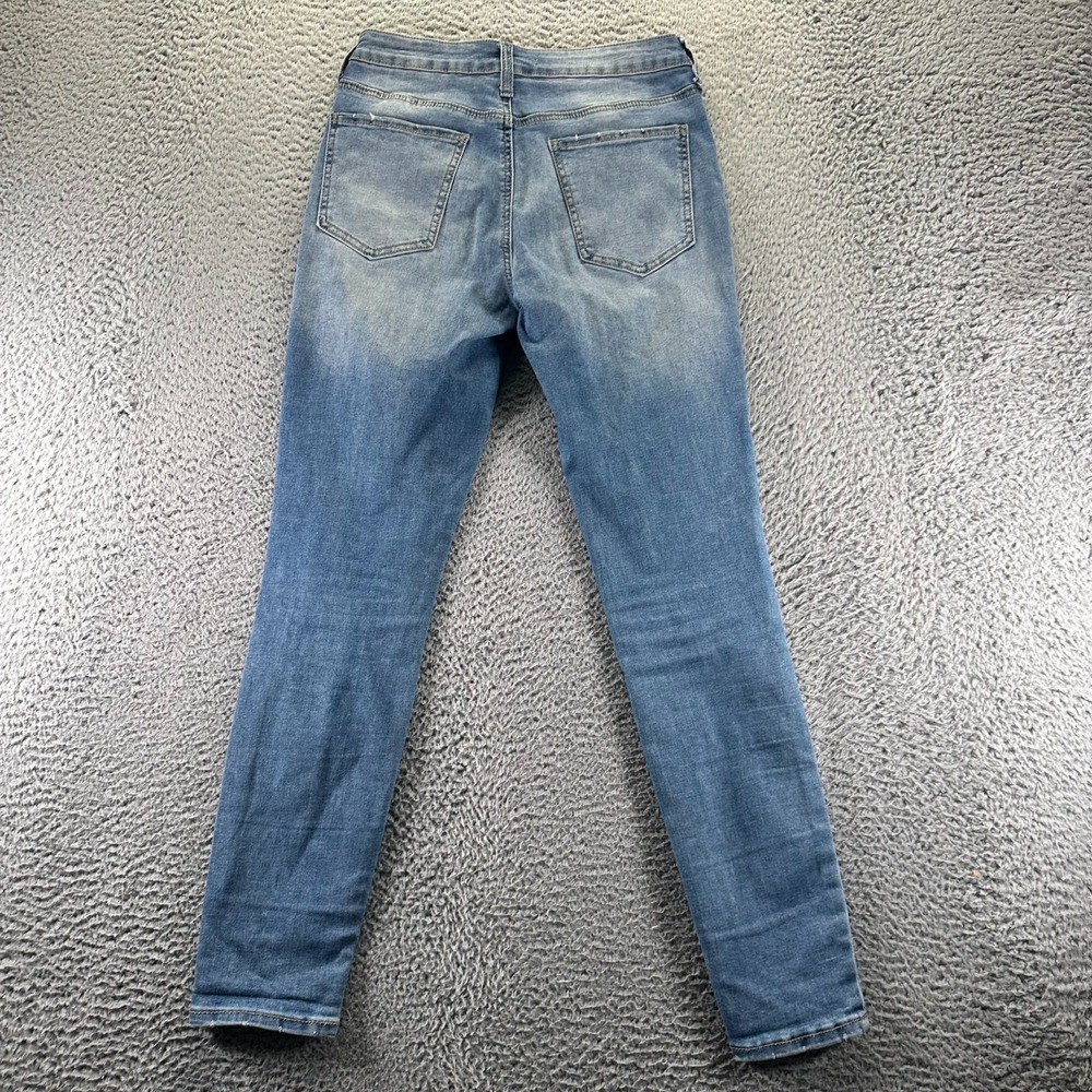 SO Goods for Life Jeans Womens 7 Blue Cotton Denim Jegging Hi-Rise Faded Stretch - Picture 6 of 11